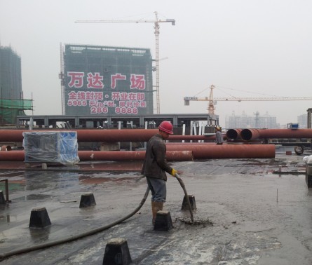 萬達(dá)廣場泡沫混凝土施工